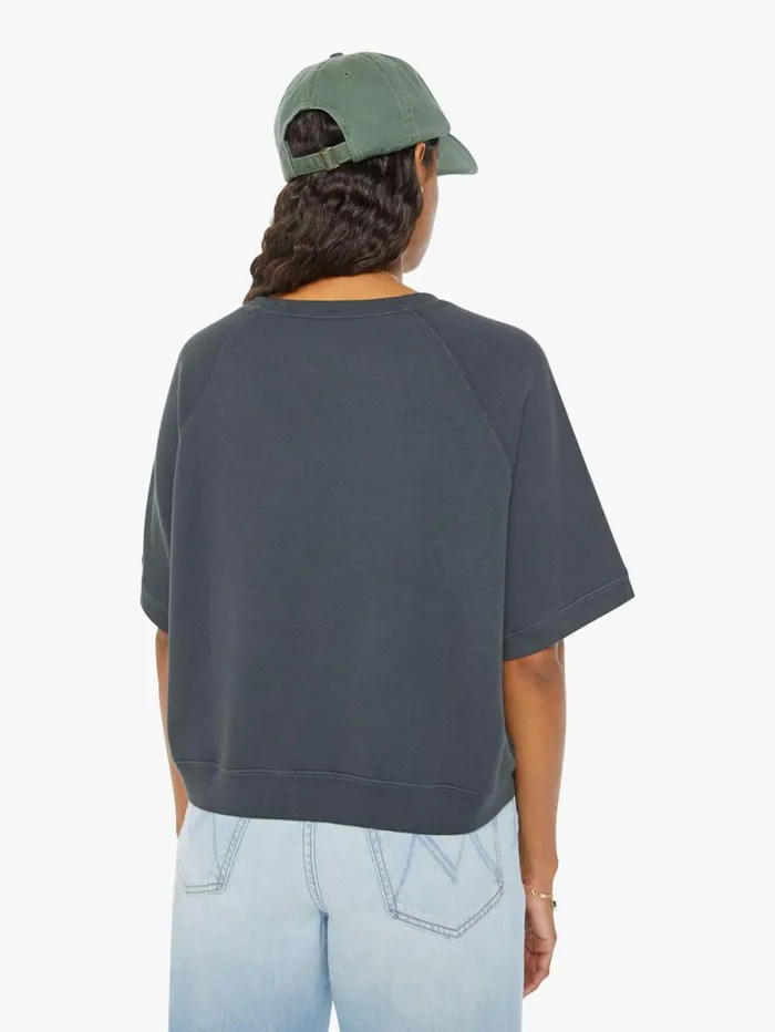 Women Sweatshirts Mother Denim The Short Sleeve Concert Black
