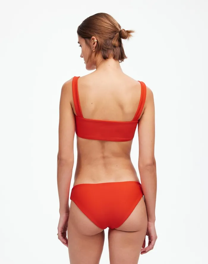 Women Swim Madewell Jade Swim Lure Bikini Bottom Persimmon