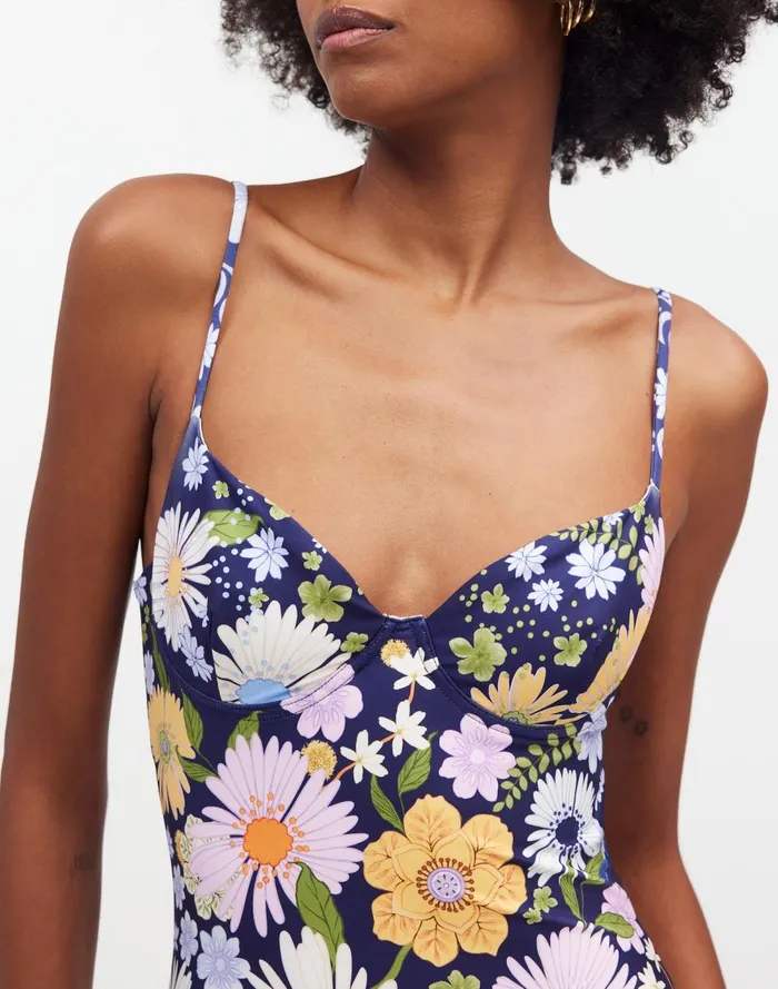 Women Swim Madewell Madewell X Agua Bendita Petra OnePiece Swimsuit Multi