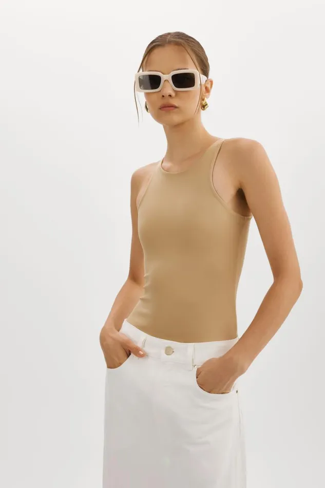 Women SYDELLE Bodysuit Tank Top Wheat LAMARQUE Tops