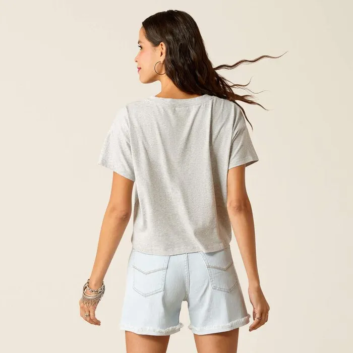 Women TShirts and Tops Ariat Birdie TShirt Heather Grey Women TShirts and Tops Ariat Birdie TShirt Heather Grey