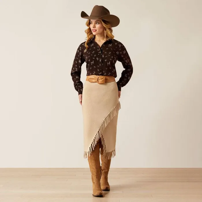 Women TShirts and Tops Ariat Homestyle Shirt Mole Ranch Brand Print Women TShirts and Tops Ariat Homestyle Shirt Mole Ranch Brand Print