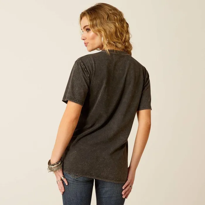 Women TShirts and Tops Ariat Later Gator Top Washed Black Women TShirts and Tops Ariat Later Gator Top Washed Black