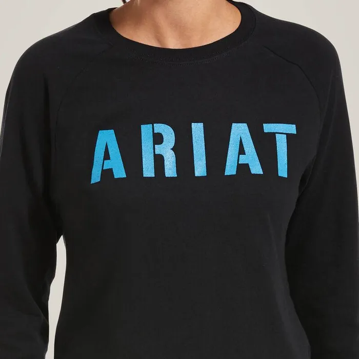 Women TShirts and Tops Ariat Rebar Cotton Strong Block TShirt Black Women TShirts and Tops Ariat Rebar Cotton Strong Block TShirt Black