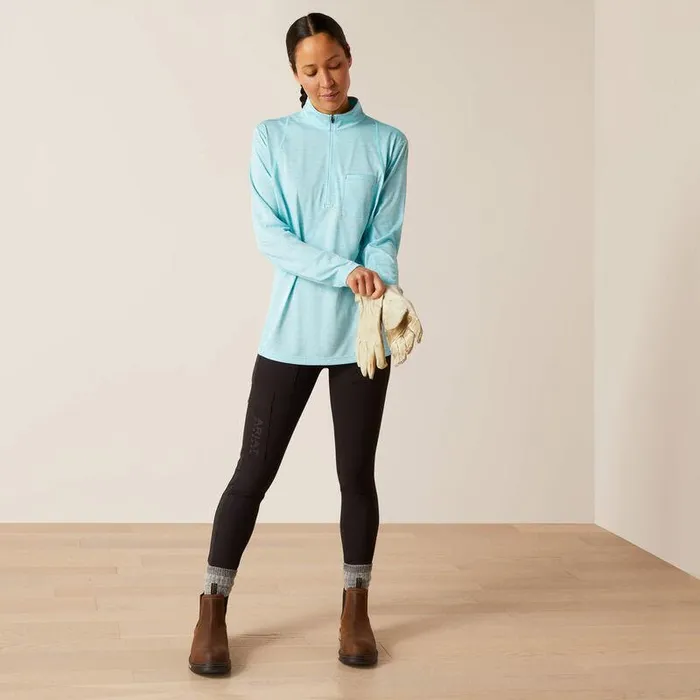 Women TShirts and Tops Ariat Rebar Evolution 12 Zip Top Arctic Blue Women TShirts and Tops Ariat Rebar Evolution 12 Zip Top Arctic Blue