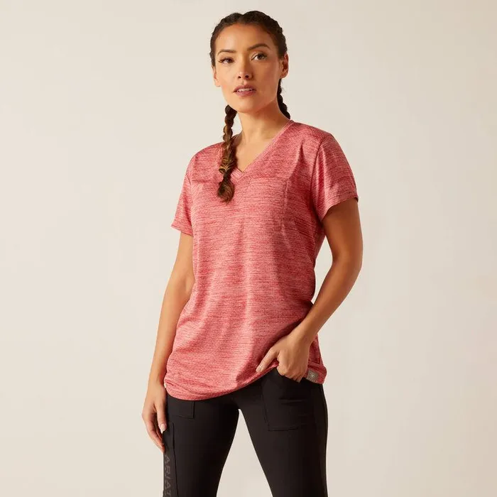 Women TShirts and Tops Ariat Rebar Evolution Logo TShirt Mineral Red Women TShirts and Tops Ariat Rebar Evolution Logo TShirt Mineral Red