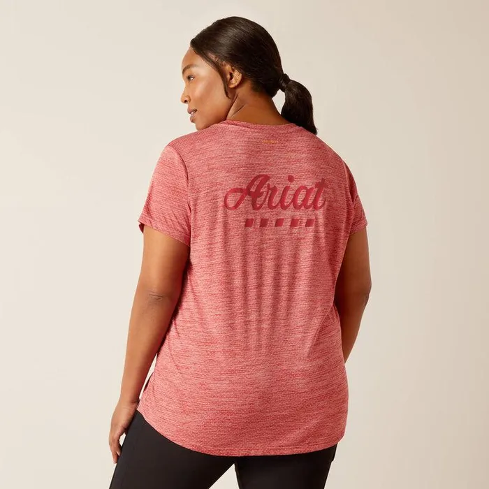 Women TShirts and Tops Ariat Rebar Evolution Logo TShirt Mineral Red Women TShirts and Tops Ariat Rebar Evolution Logo TShirt Mineral Red