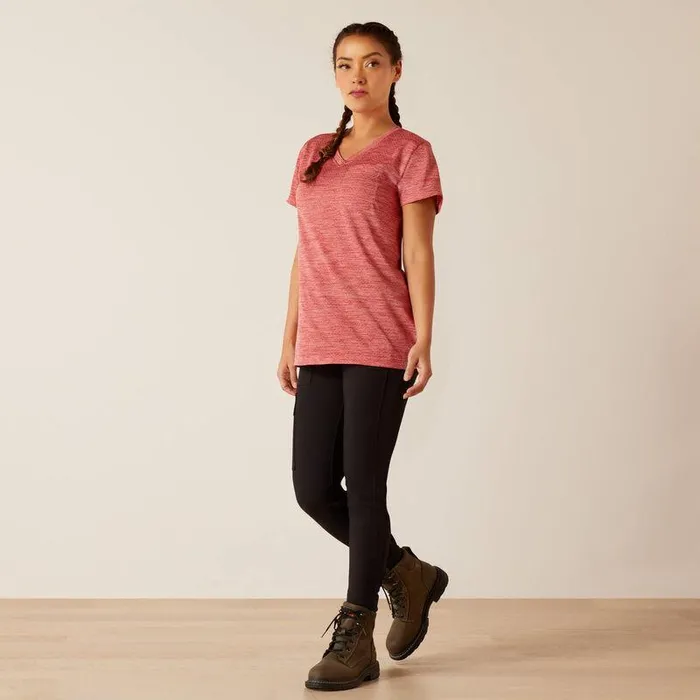 Women TShirts and Tops Ariat Rebar Evolution Logo TShirt Mineral Red Women TShirts and Tops Ariat Rebar Evolution Logo TShirt Mineral Red