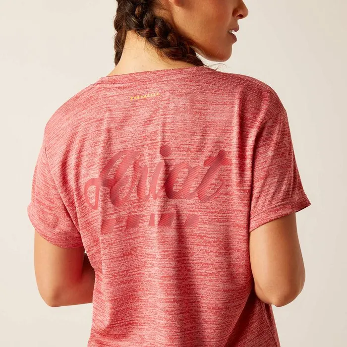 Women TShirts and Tops Ariat Rebar Evolution Logo TShirt Mineral Red Women TShirts and Tops Ariat Rebar Evolution Logo TShirt Mineral Red