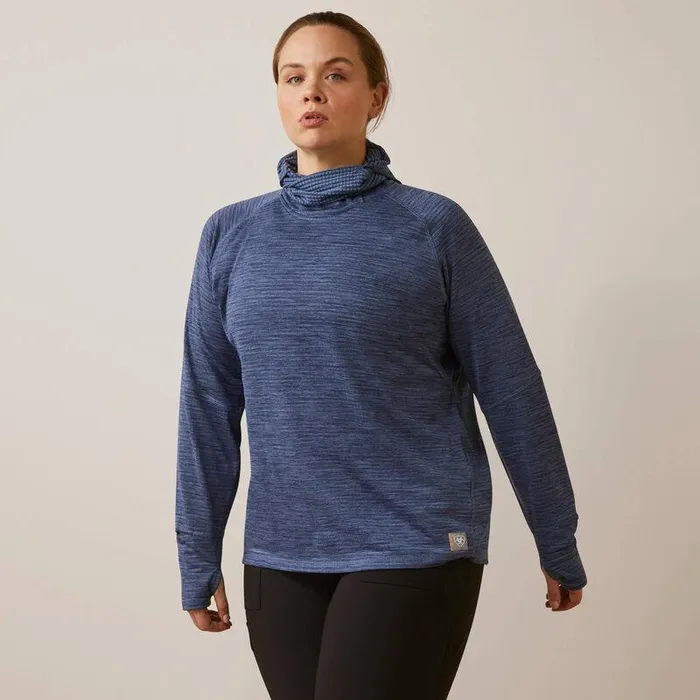 Women TShirts and Tops Ariat Rebar Gridwork Balaclava Baselayer Bjou Blue Women TShirts and Tops Ariat Rebar Gridwork Balaclava Baselayer Bjou Blue