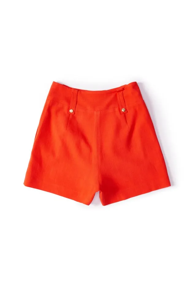 Women Tailored Short Neroli Linen Holland Cooper Shorts
