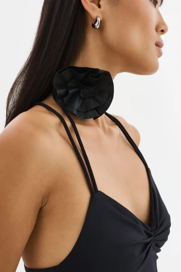 Women TAYANA Handkerchief Top Black LAMARQUE Tops