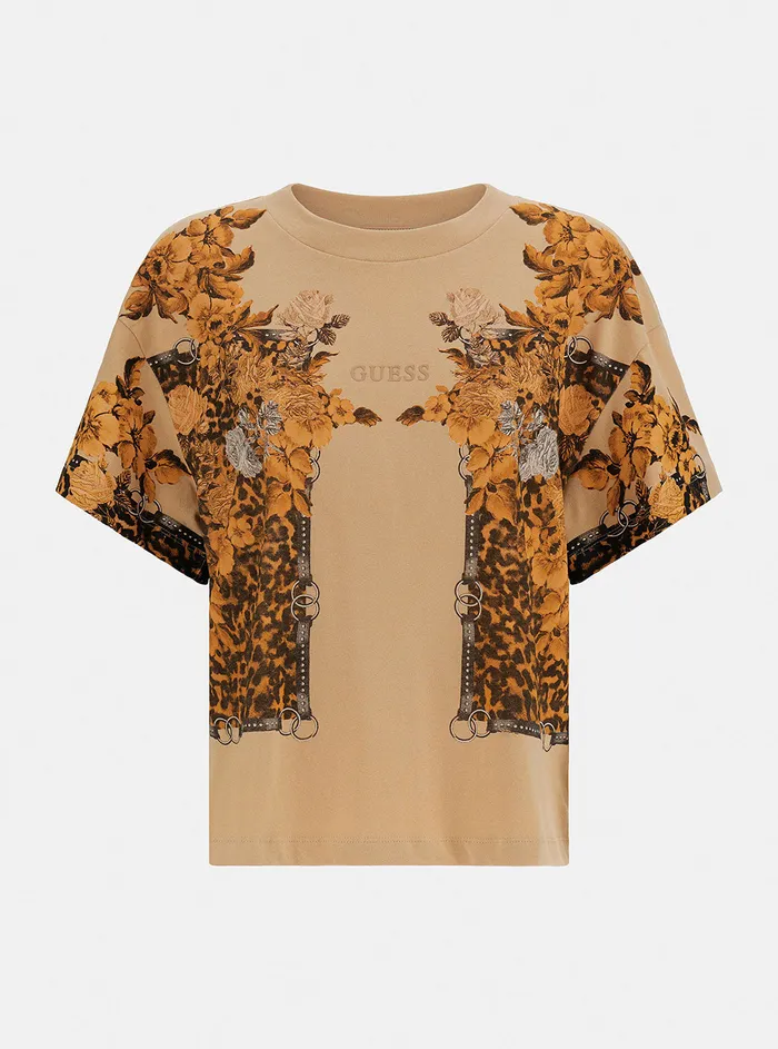 Women Tees and Tanks GUESS Smooth Almond Ecaterina Tshirt Women Tees and Tanks GUESS Smooth Almond Ecaterina Tshirt