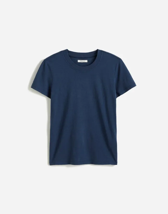 Women Tees Madewell Premium Standard 01 The Shrunken Tee Nighttime