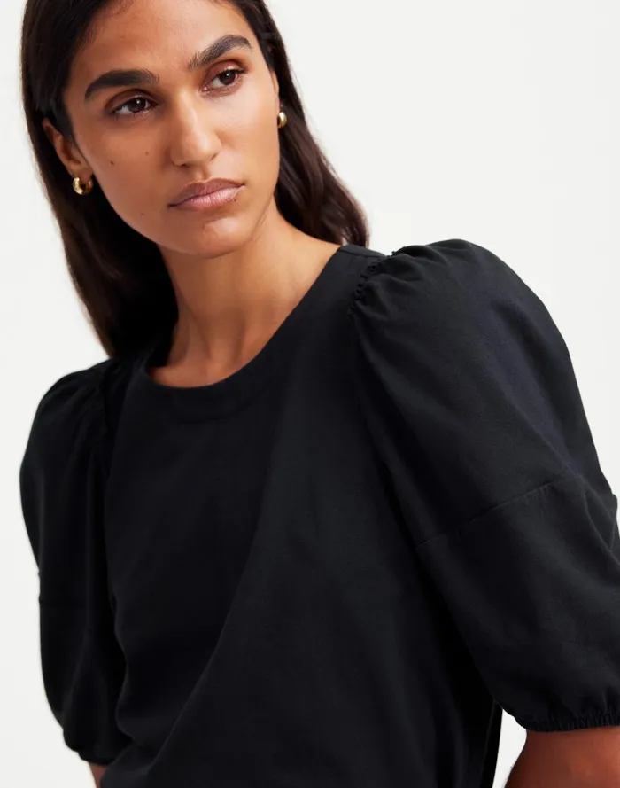 Women Tees Madewell PuffSleeve Tee Jet Black