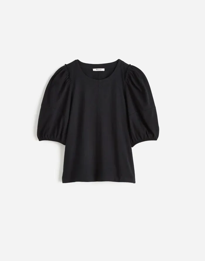 Women Tees Madewell PuffSleeve Tee Jet Black