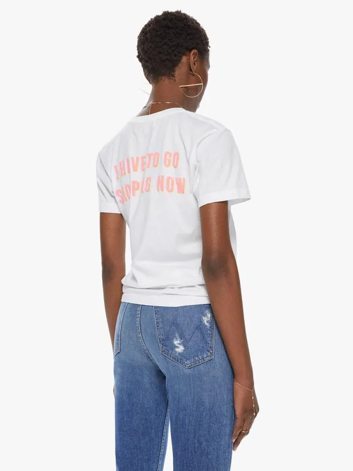 Women Tees Tanks Mother Denim Pretty Tee White