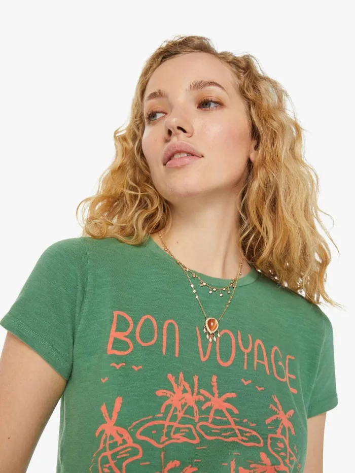 Women Tees Tanks Mother Denim The Lil Sinful Green
