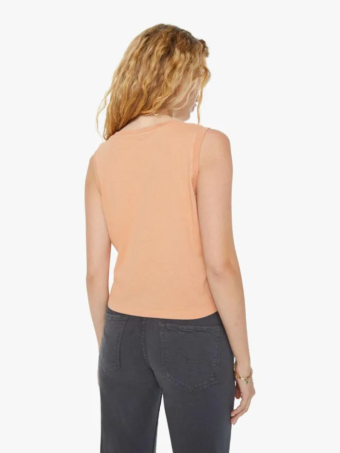 Women Tees Tanks Mother Denim The Strong And Silent Type Orange lightpastel