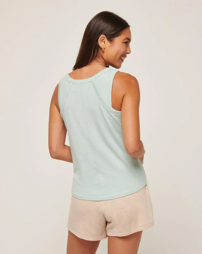 Women Tees TravisMathew CLOUD JERSEY TANK Ether