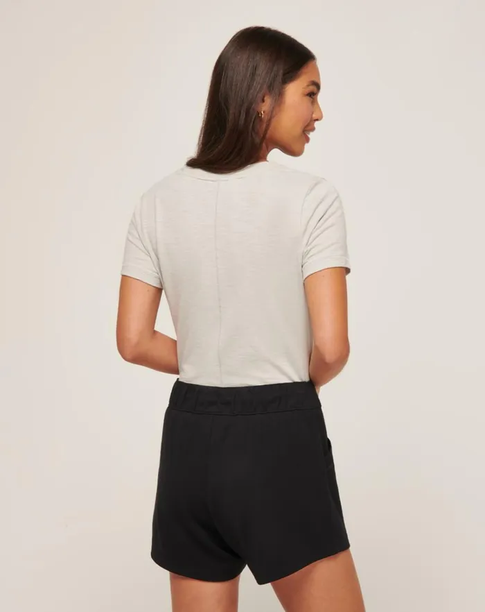 Women Tees TravisMathew CLOUD JERSEY TEE Light Grey Women Tees TravisMathew CLOUD JERSEY TEE Light Grey
