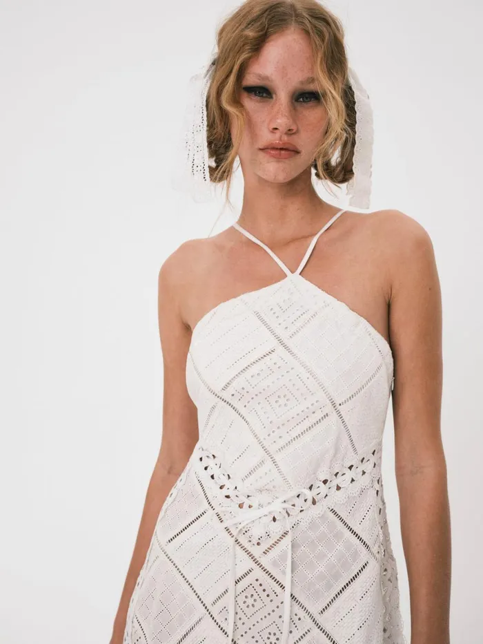 Women Temple Midi Dress White For Love and Lemons Dresses