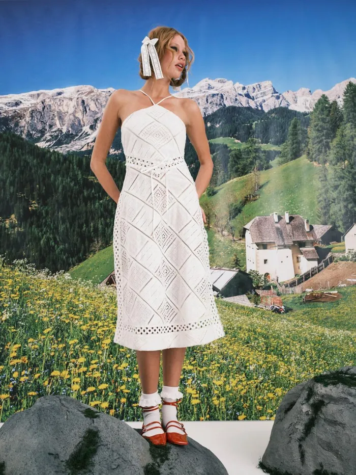 Women Temple Midi Dress White For Love and Lemons Dresses