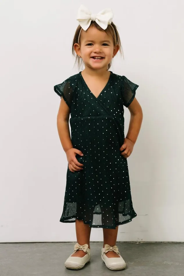Women Toddler Grace Sparkle Gown Emerald Baltic Born Embellished and Sequined