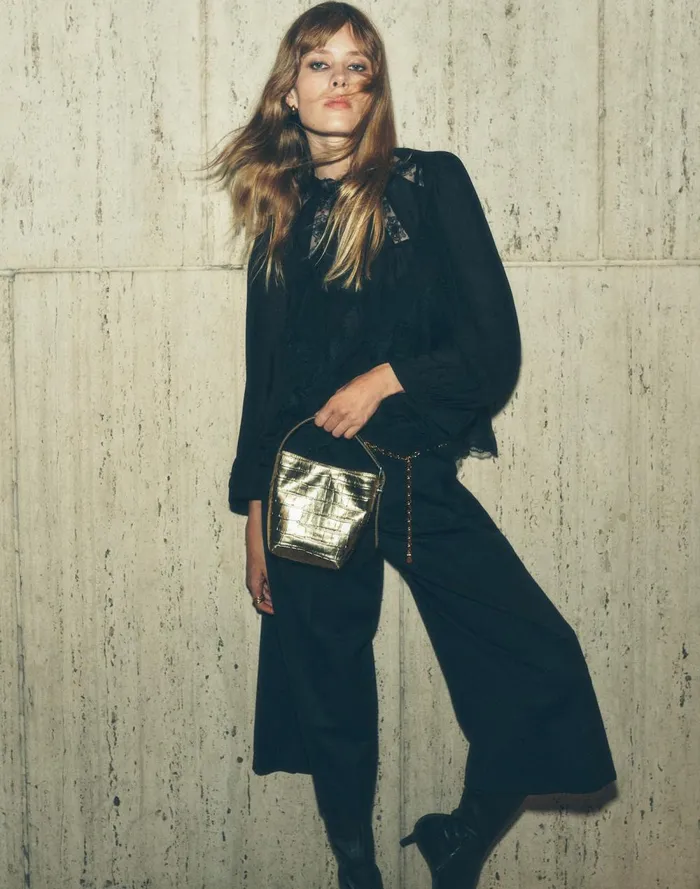 Women Tops and Shirts Madewell LaceInset Top In Silk True Black