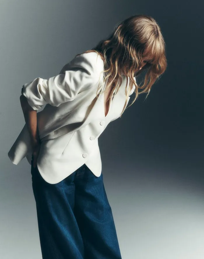 Women Tops and Shirts Madewell VNeck Vest In Wool Blend Winter White