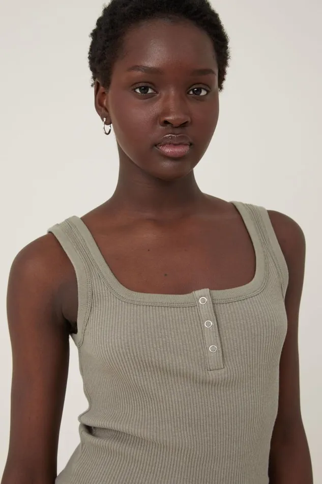 Women Tops Cotton On Rory Henley Tank Woodland