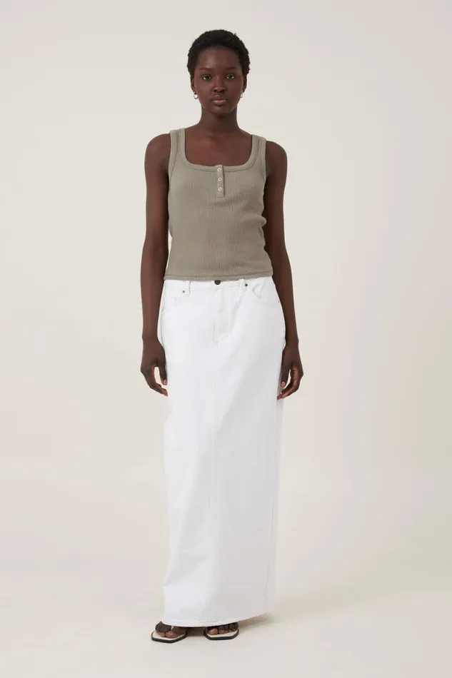 Women Tops Cotton On Rory Henley Tank Woodland