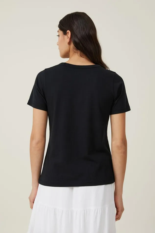 Women Tops Cotton On The 91 Classic Graphic Organic Tee Neue Mseblack