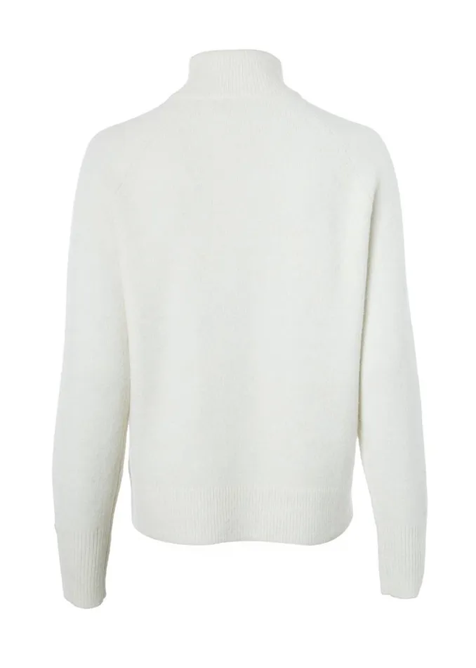 Women Tori Quarter Zip Knit Natural Holland Cooper Knitwear