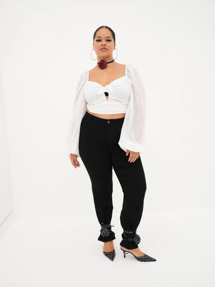 Women Trisha Crop Top White For Love and Lemons Tops