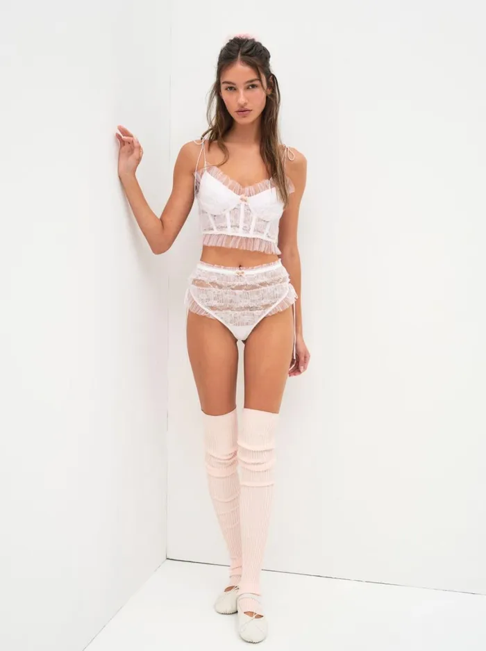 Women Ulla Panty White For Love and Lemons Lingerie
