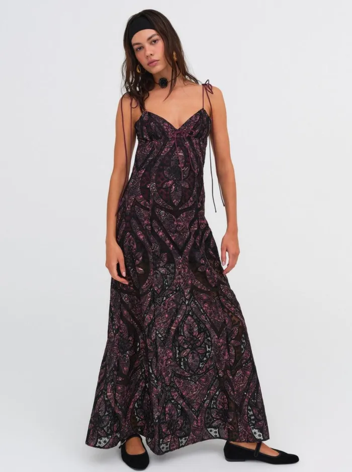 Women Valerie Maxi Dress Purple For Love and Lemons Dresses