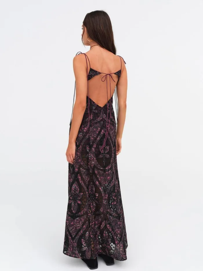 Women Valerie Maxi Dress Purple For Love and Lemons Dresses