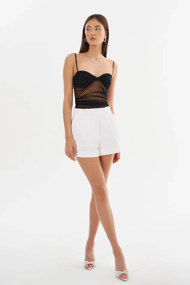 Women VANETA Mesh Top Black LAMARQUE Tops Women VANETA Mesh Top Black LAMARQUE Tops