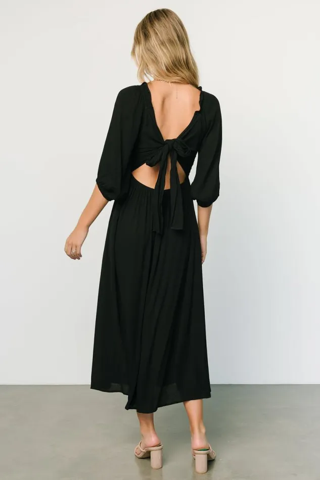 Women Vicki Midi Dress Black Baltic Born Midi Dresses Women Vicki Midi Dress Black Baltic Born Midi Dresses