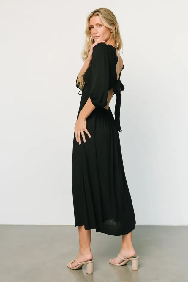 Women Vicki Midi Dress Black Baltic Born Midi Dresses Women Vicki Midi Dress Black Baltic Born Midi Dresses