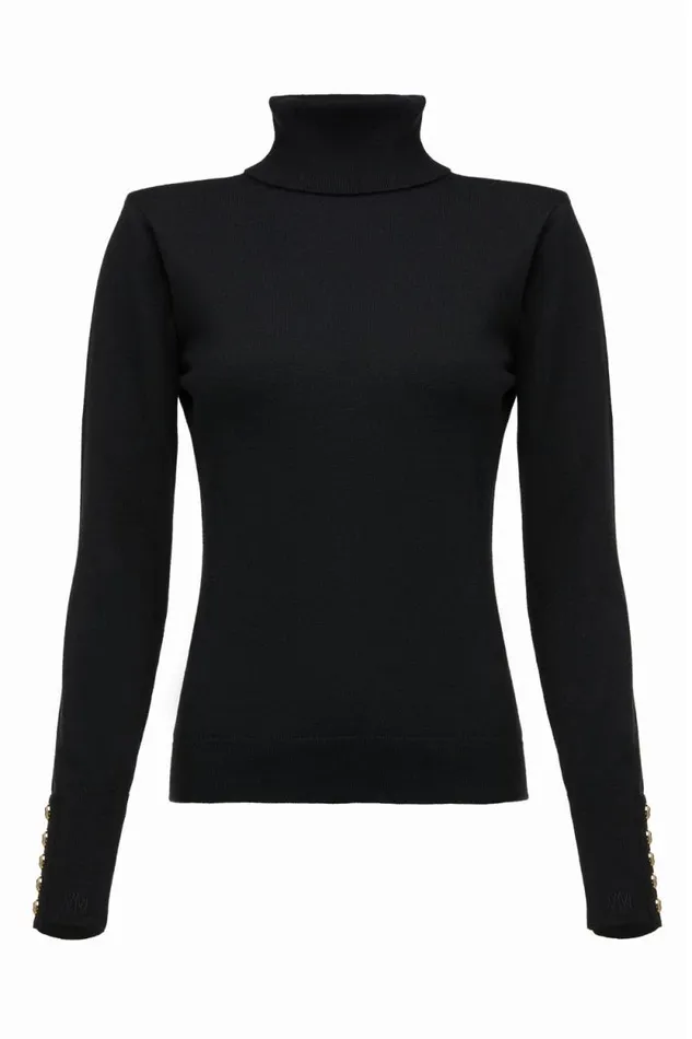 Women Victoria Cashmere Roll Neck Black Holland Cooper Knitwear Women Victoria Cashmere Roll Neck Black Holland Cooper Knitwear
