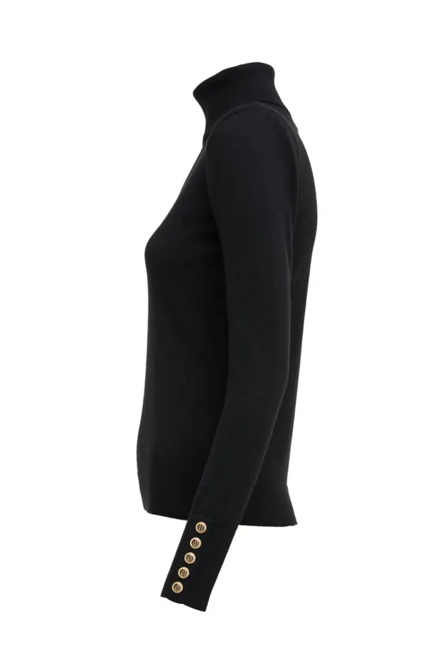 Women Victoria Cashmere Roll Neck Black Holland Cooper Knitwear Women Victoria Cashmere Roll Neck Black Holland Cooper Knitwear