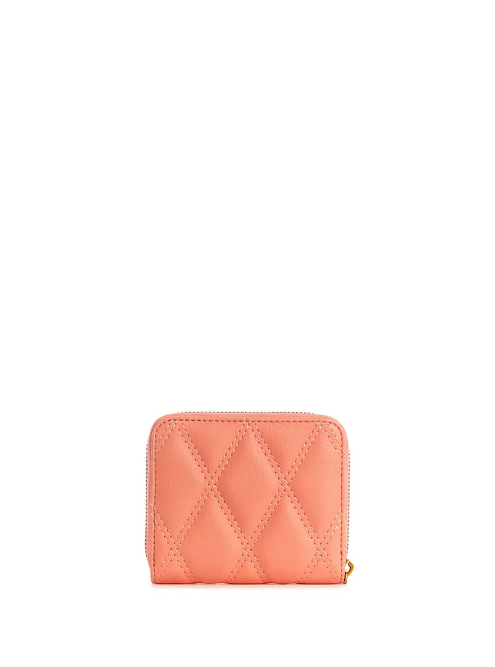 Women Wallets GUESS Orange Triana Small Zip Wallet