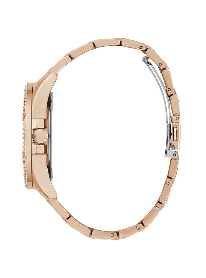 Women Watches GUESS Rose Gold Crystal Queen Watch