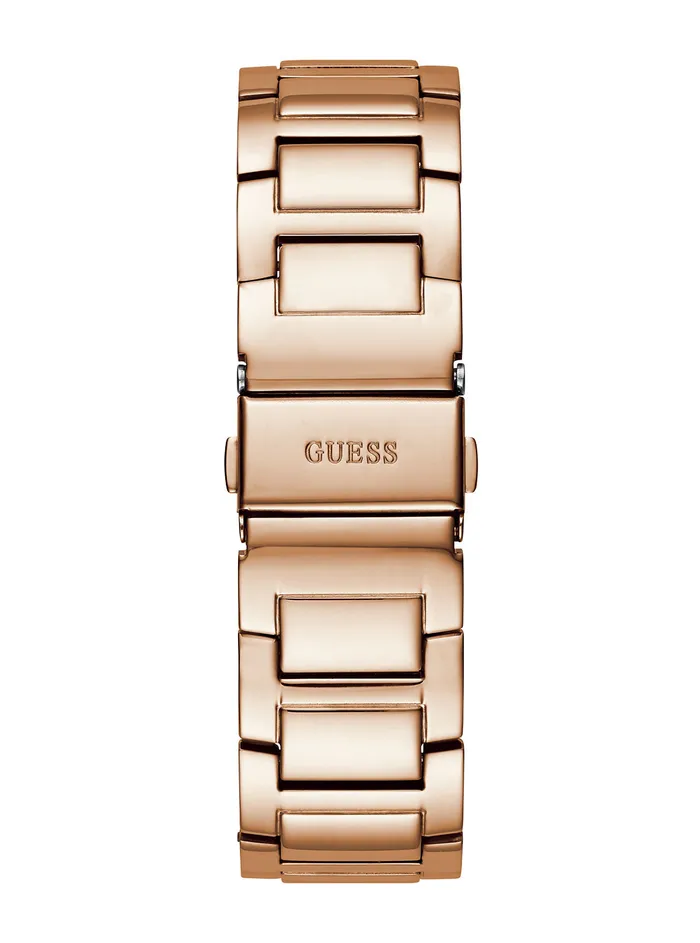 Women Watches GUESS Rose Gold Crystal Queen Watch