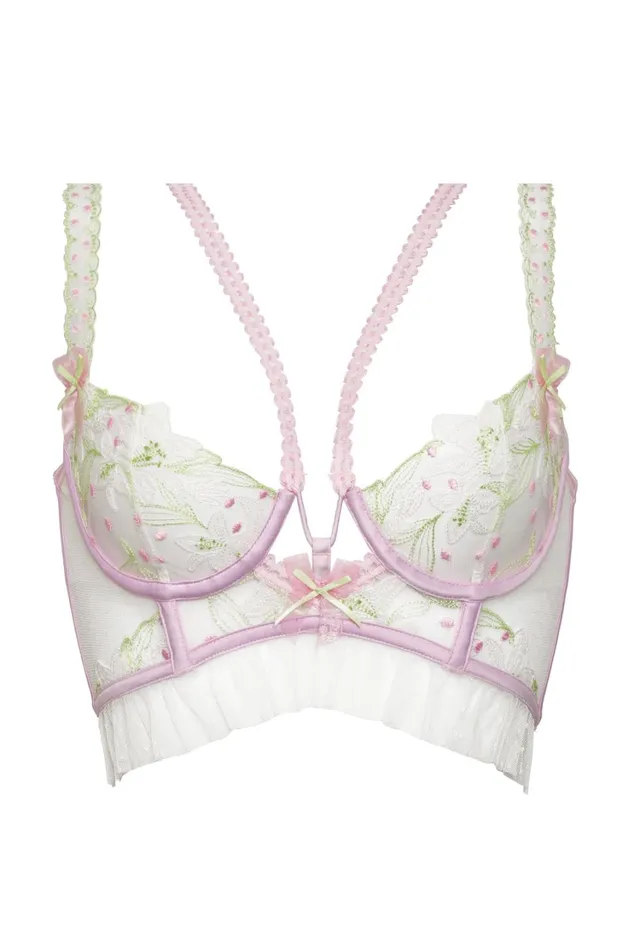 Women Waterlilies Bustier Multi For Love and Lemons Lingerie Women Waterlilies Bustier Multi For Love and Lemons Lingerie