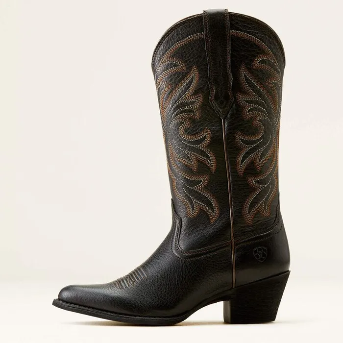 Women Western Boots Ariat Heritage J Toe Stretchfit Western Boot Black Deertan Women Western Boots Ariat Heritage J Toe Stretchfit Western Boot Black Deertan