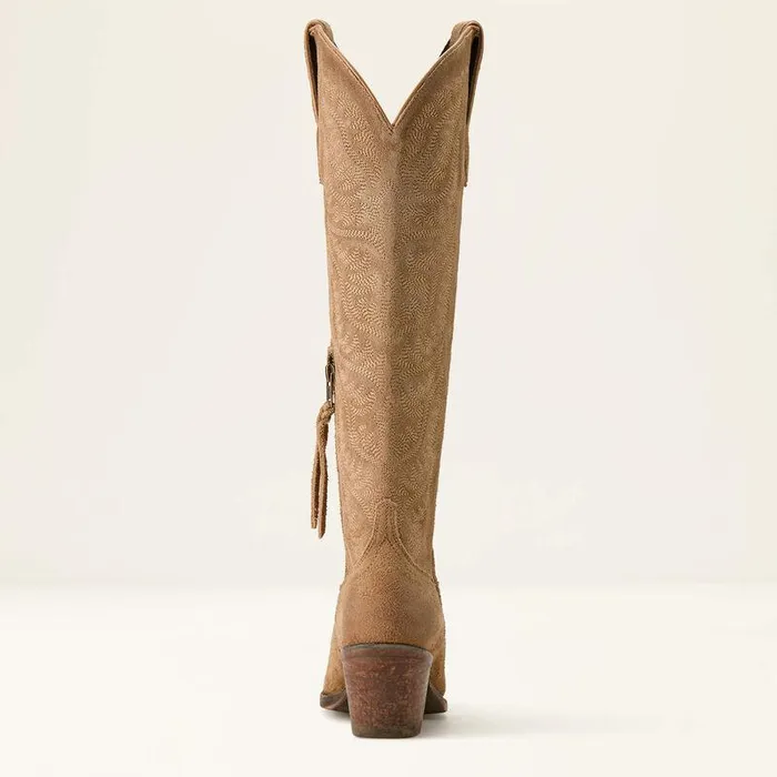 Women Western Boots Ariat Laramie StretchFit Western Boot Distressed Dijon Suede Women Western Boots Ariat Laramie StretchFit Western Boot Distressed Dijon Suede