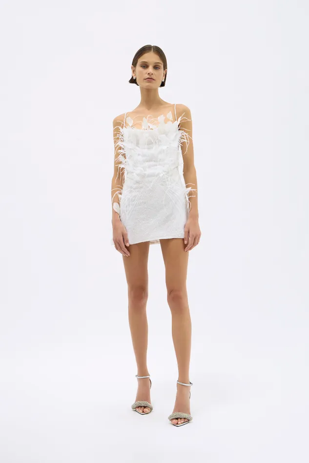 Women White Dresses Rachel Gilbert ASTRA MINI